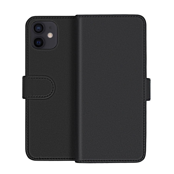 iPhone 12 Mini Plånboksfodral Magnet Rvelon - Svart Black