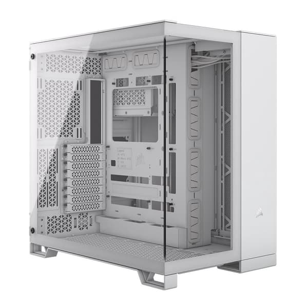 Corsair 6500X Mid Tower Dual Chamber PC Case, Vit - Nyskick vit