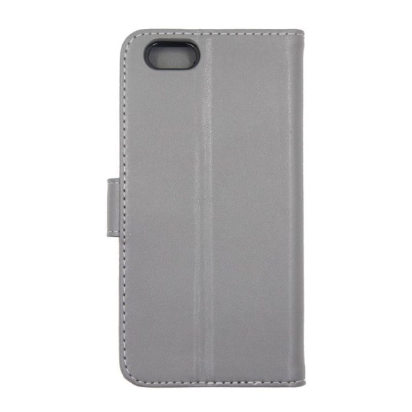 iPhone 6/6S Plånboksfodral Läder med Stativ - Grå Taupe