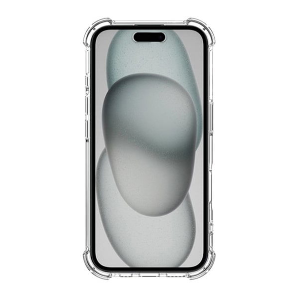 iPhone 16 Mobilskal Stöttåligt - Transparent Transparent