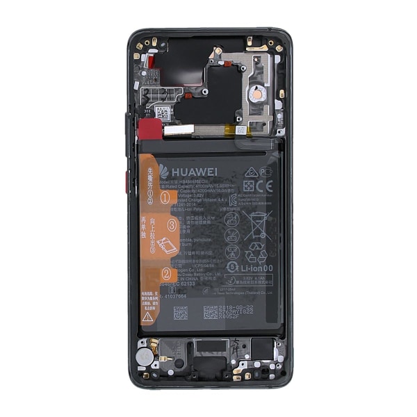 Huawei Mate 20 Pro Skärm med LCD Display med Batteri Original - Svart