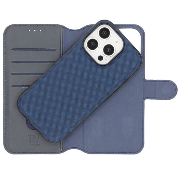 iPhone 16 Pro Max Plånboksfodral Magnet Rvelon - Blå Blå