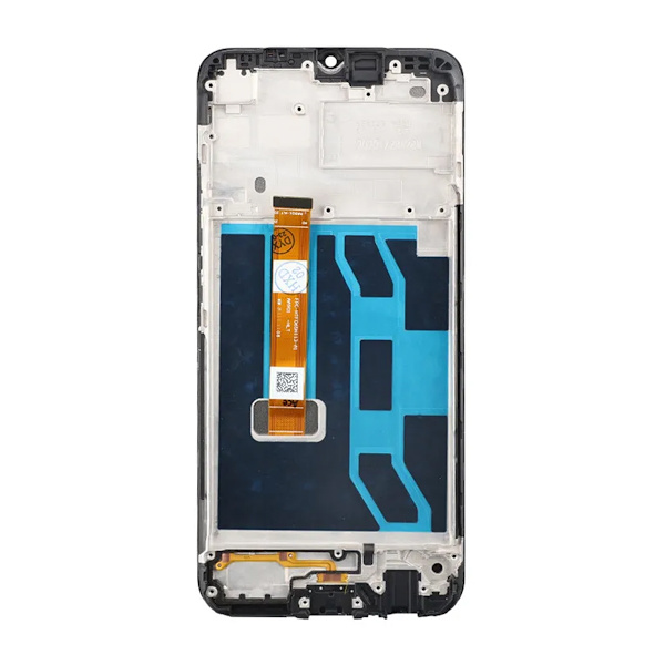 Realme Narzo 50A Skärm med LCD Display & Ram OEM - Svart Black