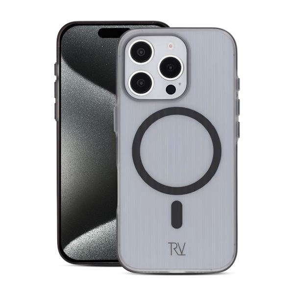 iPhone 16 Pro Max Mobilskal Korrugerad Magsafe Rvelon - Svart Black