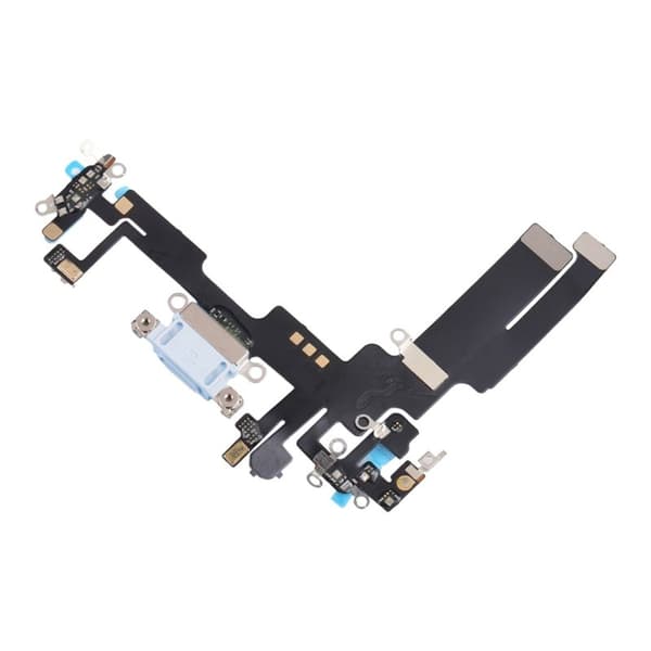 iPhone 14 Laddkontakt med Flexkabel Original - Blå Blue