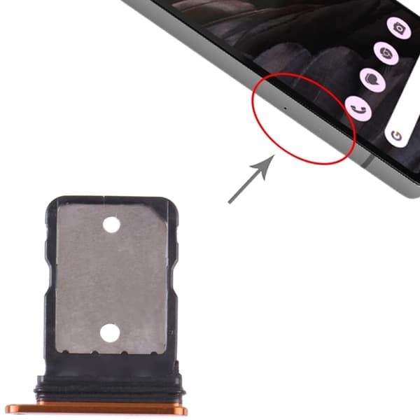 Google Pixel 7a Simkortshållare - Charcoal grå