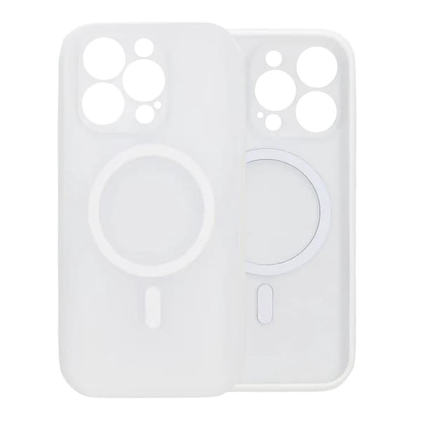 Slankt MagSafe-cover med kamerabeskyttelse til iPhone 16 Pro Max - Hvid hvid