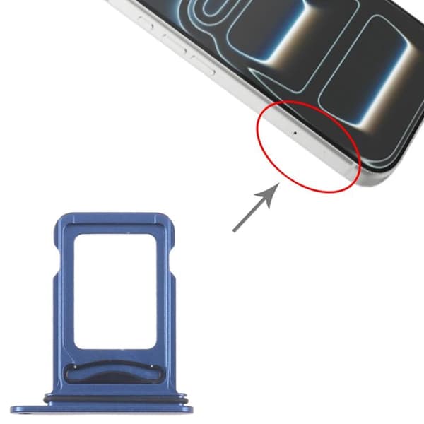 Simkortshållare Dual SIM för iPhone 17 Pro - Deep blue