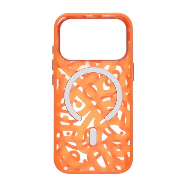 Mobilskal Magsafe med Graffiti för iPhone 17 Pro Max - Orange oranssi