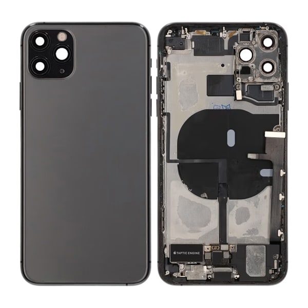 iPhone 11 Pro Max Baksida med Komplett Ram - Svart Black