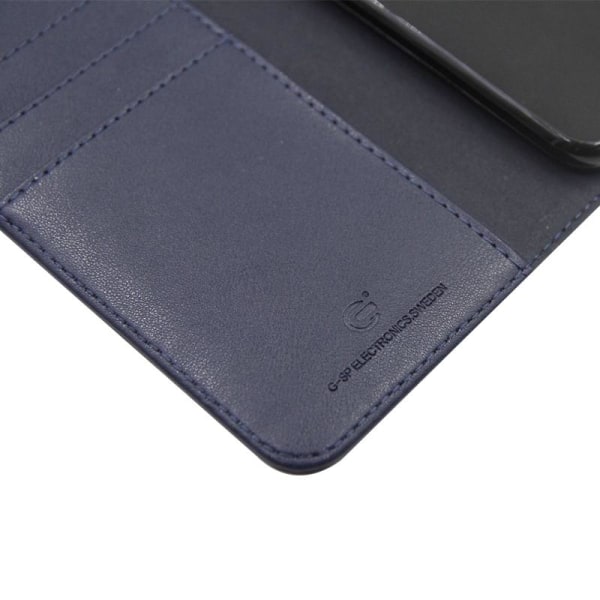 G-SP Flip Stand Læder Taske til iPhone 7/8 Mørkeblå Blue