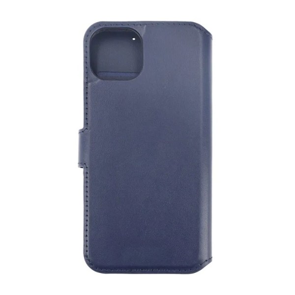 iPhone 15 Plånboksfodral Läder Rvelon - Blå Marine blue