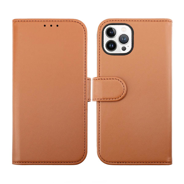 iPhone 14 Pro Max Plånboksfodral Magnet Rvelon - Brun Brun