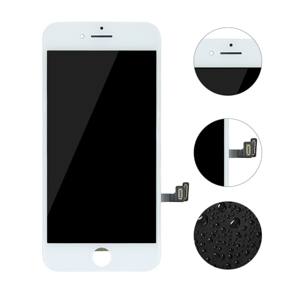 iPhone 8 LCD Skärm Refurbished - Vit White