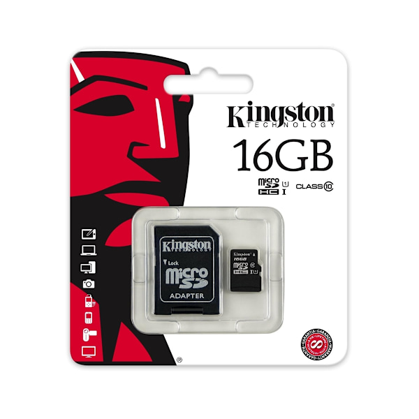Kingston 16GB Micro SDHC Class 4 Minneskort