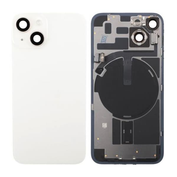 iPhone 14 Baksida Glas Komplett - Vit White