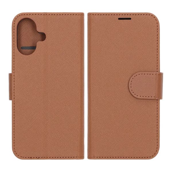 Plånboksfodral med stativ till iPhone 17 - Brun Brun