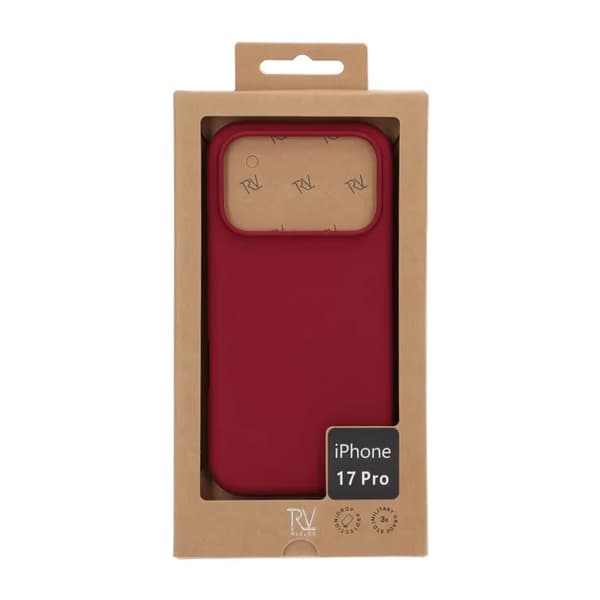 Rvelon Mobilskal Silikon MagSafe för iPhone 17 Pro - Röd Red