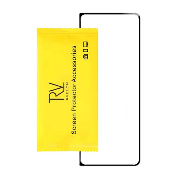 Skärmskydd Samsung Galaxy Z Fold 5 - Härdat Glas Svart Svart