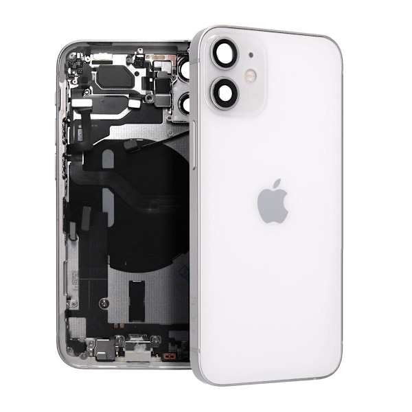 iPhone 12 Mini Baksida med Komplett Ram - Vit Vit