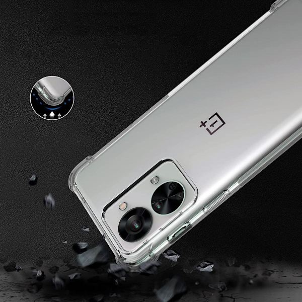 OnePlus Nord 2T Stöttåligt TPU Mobilskal - Transparent Transparent