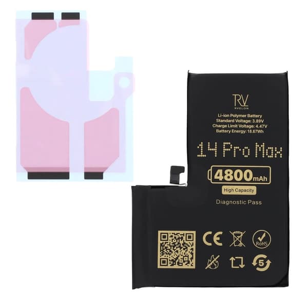 Rvelon-akku iPhone 14 Pro Maxille - 4800 mAh suurikapasiteetti