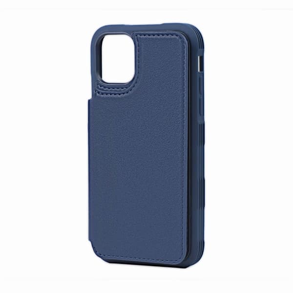 iPhone 11 Pro Max Stöttåligt Skal med Kortfack  - Blå Blue