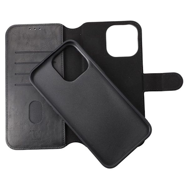 iPhone 15 Pro Max Plånboksfodral Magnet Rvelon - Svart Svart