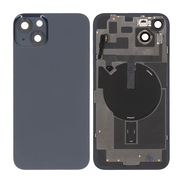 iPhone 14 Plus Baksida Glas Komplett OEM - Svart Svart