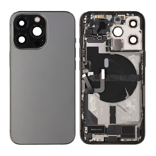 iPhone 13 Pro Baksida med Komplett Ram - Svart Svart