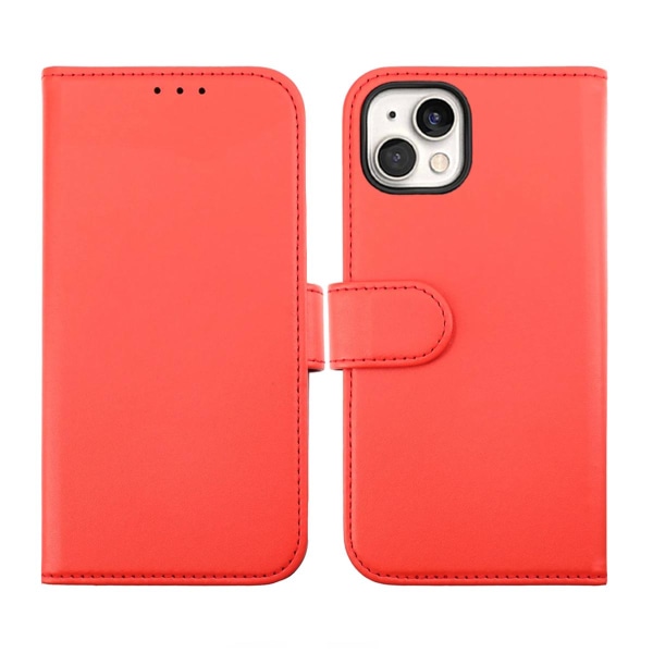iPhone 14 Plus Plånboksfodral Magnet Rvelon - Röd Red