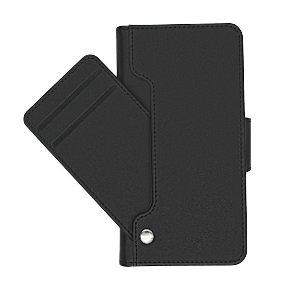 iPhone 12 Pro Max Plånboksfodral Extra Kortfack Rvelon - Svart Svart