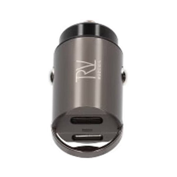 Rvelon 35W Dubbel USB C PD3.0 Billaddare