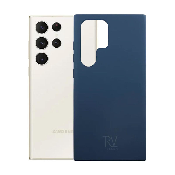 Samsung Galaxy S23 Ultra Silikonskal Rvelon - Blå Blå