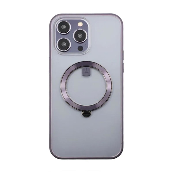 iPhone 14 Pro Max Skal med MagSafe Stativ Rvelon - Lila Dark purple