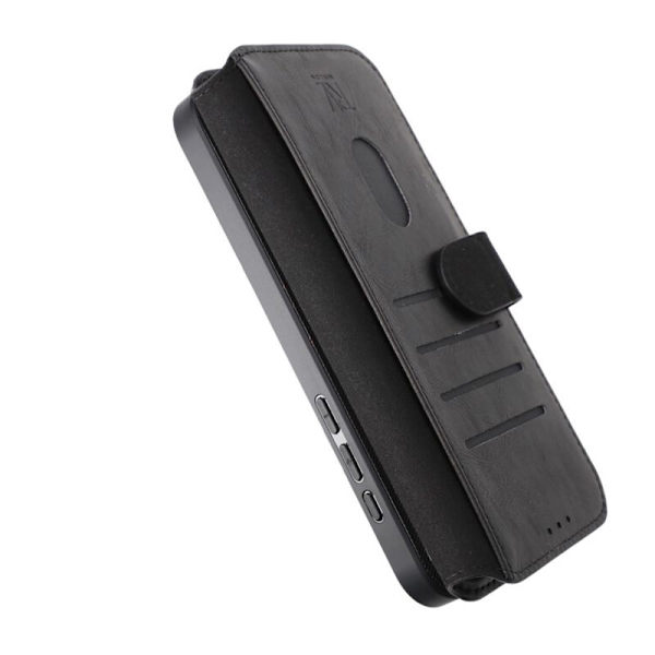 iPhone 15 Pro Max Plånboksfodral Magnet Rvelon - Svart Svart