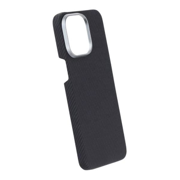 Kevlar Magsafe-kuori iPhone 15 Pro Maxille - Musta raidoilla musta
