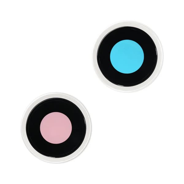 Kameralins med metallram iPhone 15/15 Plus - Blå Blå