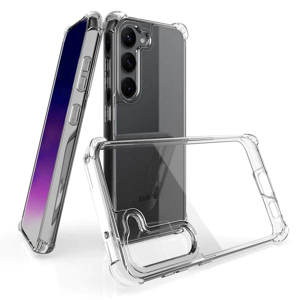 Stöttåligt Skal Samsung Galaxy S23 5G - Transparent Transparent