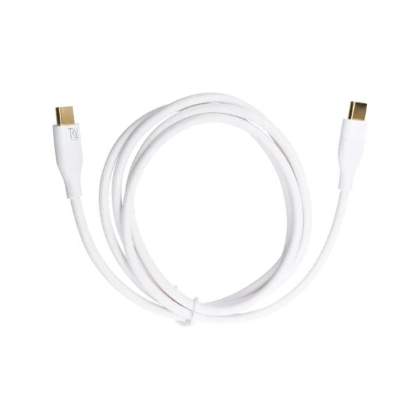 Rvelon USB-C till USB-C Kabel 2m - Vit White