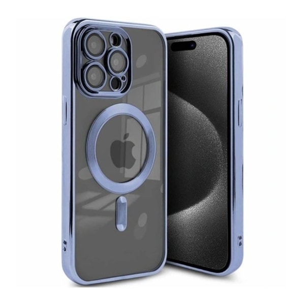 Luxury Mobilskal med Magsafe iPhone 14 Pro Max - Blå Blå