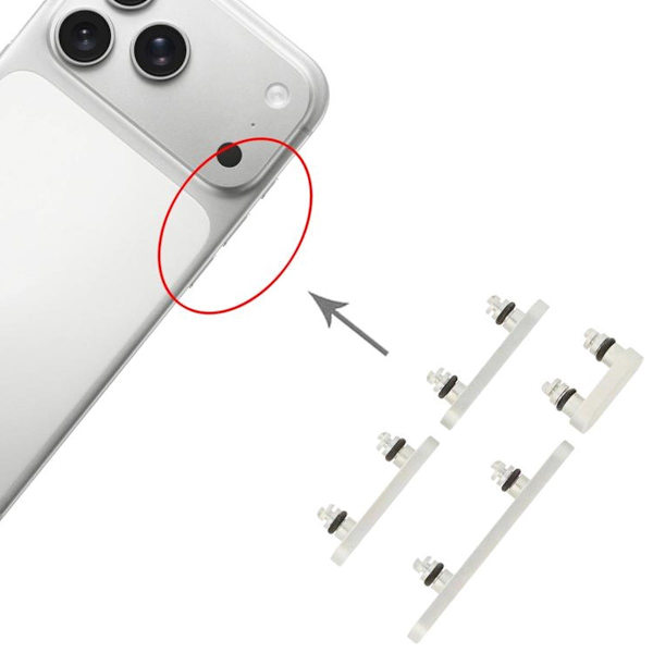 Knappsats för iPhone 17 Pro och 17 Pro Max - Silver Silver