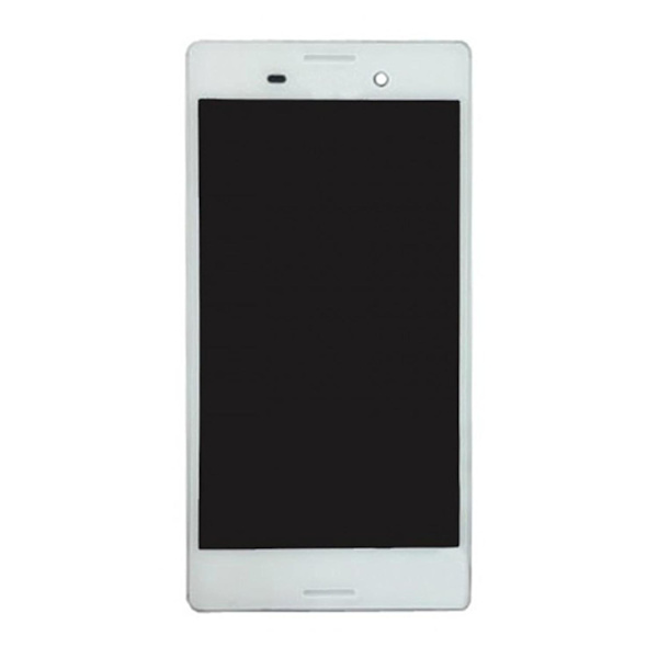 Sony Xperia M4 Aqua Skärm med LCD Display + Ram - Vit White