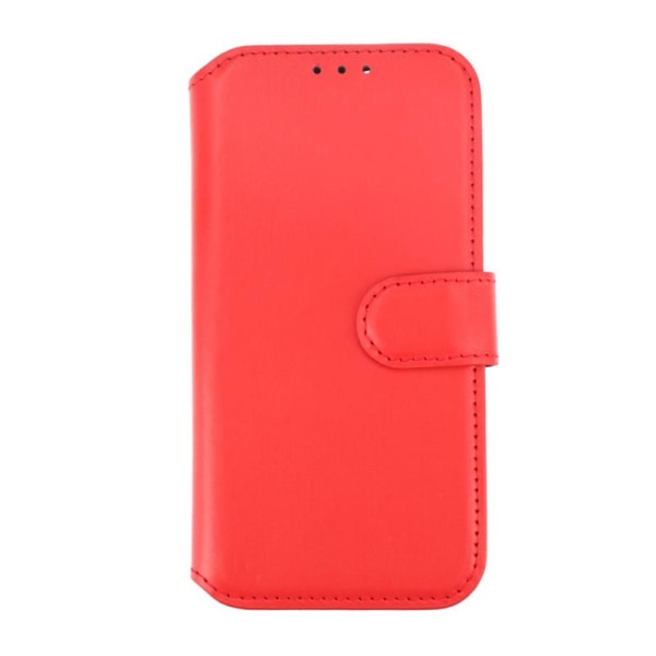 iPhone 15 Plånboksfodral Läder Rvelon - Röd Röd