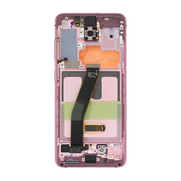 Samsung Galaxy S20 Skärm med LCD Display Original - Rosa Rosa