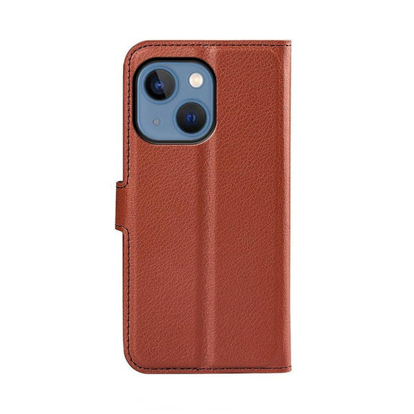 iPhone 14 Plus Plånboksfodral med Stativ - Brun Brun
