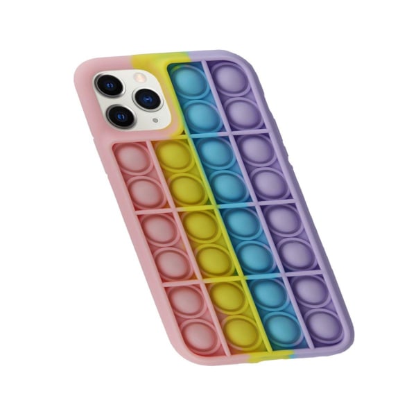 Pop it Mobilskal - iPhone 11 Pro Max - Rosa/Lila Multicolor