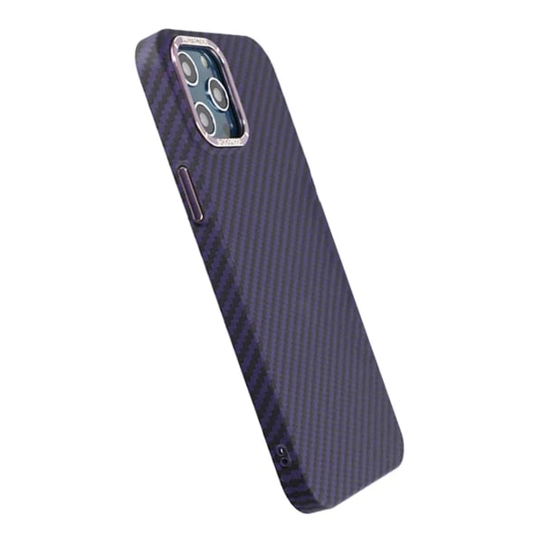 Kolfiber Skal iPhone 12 Pro Max - Lila Purple