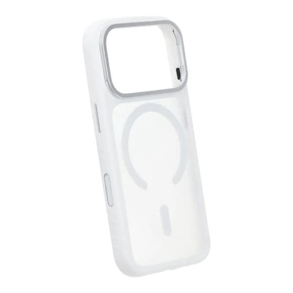 Magnetiskt Spegelskal med Kamerastöd för iPhone 17 Pro Max - Vit vit