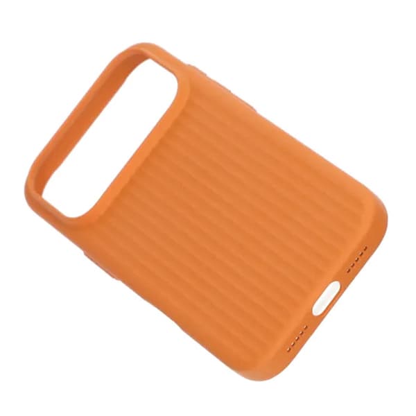 Korrugerat Skal med Magsafe för iPhone 17 Pro - Orange